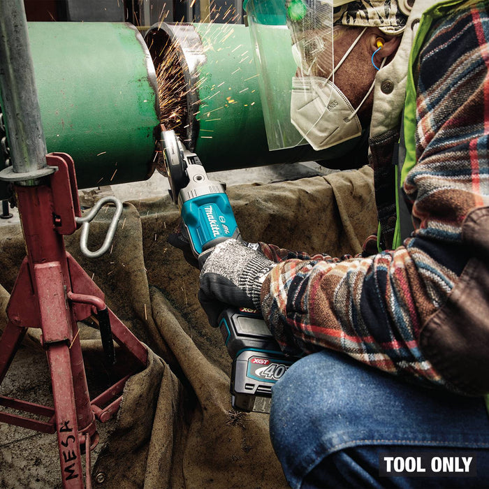 Makita (GAG16Z) 40V max XGT® Brushless  5" Paddle Switch Flathead Grinder, Variable Speed, with Electric Brake, Tool Only