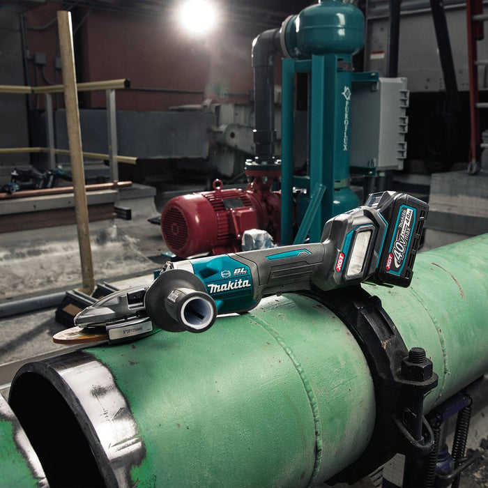 Makita (GAG16Z) 40V max XGT® Brushless  5" Paddle Switch Flathead Grinder, Variable Speed, with Electric Brake, Tool Only