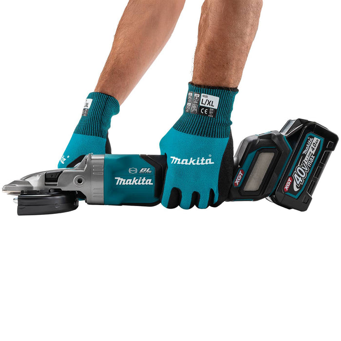 Makita (GAG16Z) 40V max XGT® Brushless  5" Paddle Switch Flathead Grinder, Variable Speed, with Electric Brake, Tool Only