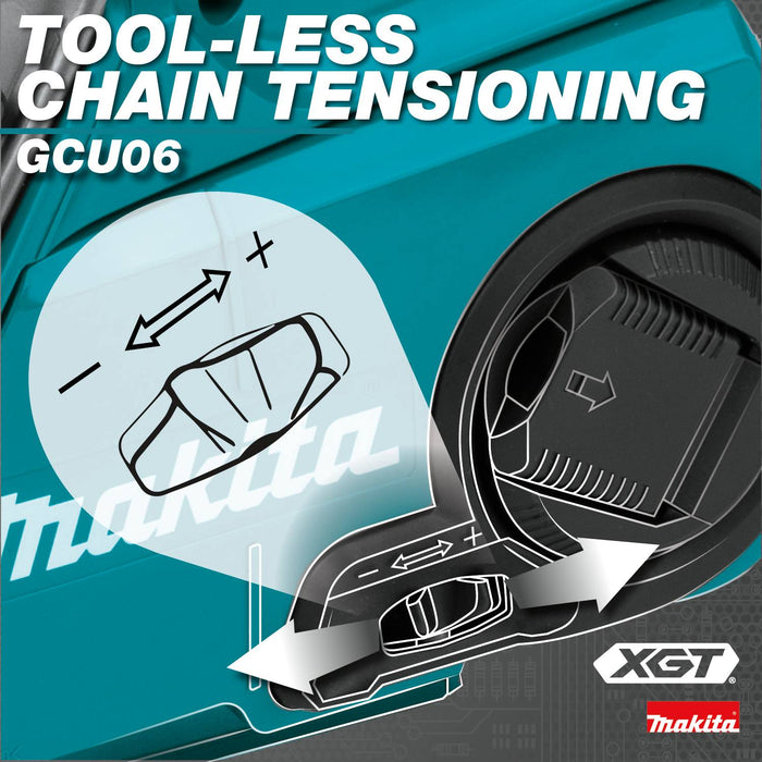 Makita (GCU06T1) 40V max XGT® Brushless 18" Chain Saw Kit, with one battery (5.0Ah)