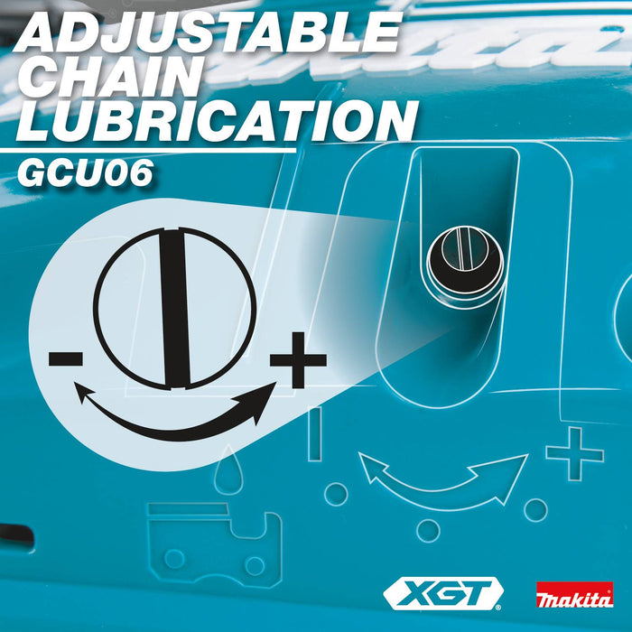 Makita (GCU06T1) 40V max XGT® Brushless 18" Chain Saw Kit, with one battery (5.0Ah)