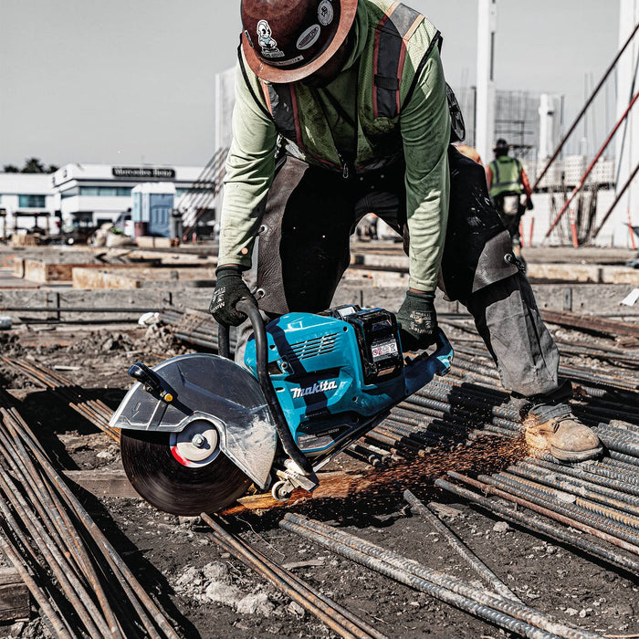 Makita (GEC01PL-R) 80V max (40V max X2) XGT® Brushless 14" Power Cutter Kit, with AFT®, Electric Brake, dual port charger (8.0Ah) (Factory Reconditioned)