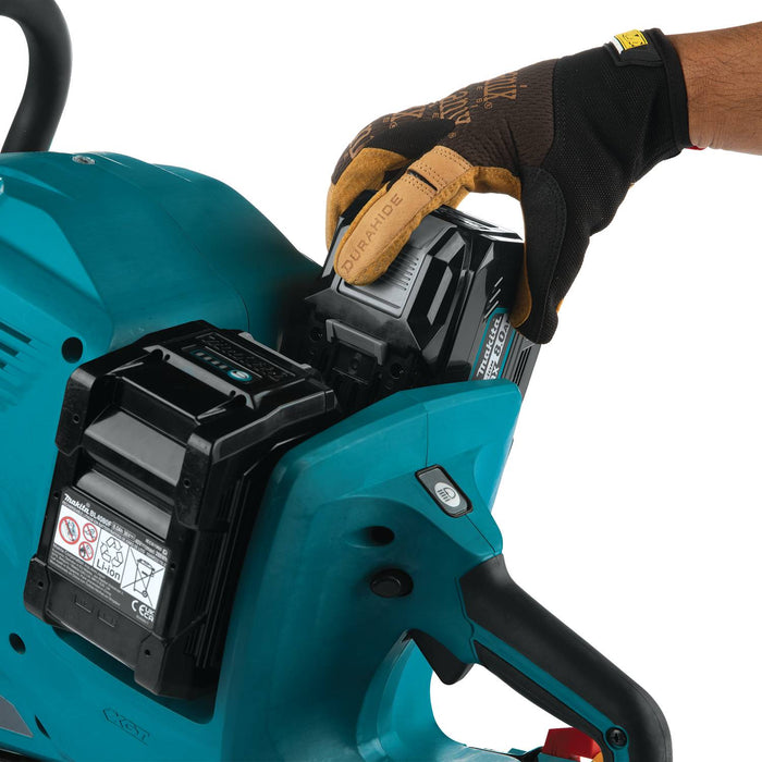 Makita (GEC01PL-R) 80V max (40V max X2) XGT® Brushless 14" Power Cutter Kit, with AFT®, Electric Brake, dual port charger (8.0Ah) (Factory Reconditioned)