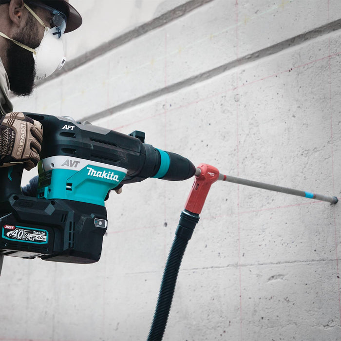 Makita (GRH05M1-R) 40V max XGT® Brushless 1-9/16" SDS-MAX AVT® Rotary Hammer Kit, AFT®, AWS® Capable, case, with one battery (4.0Ah) (Factory Reconditioned)