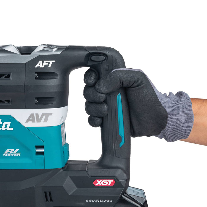 Makita (GRH05M1-R) 40V max XGT® Brushless 1-9/16" SDS-MAX AVT® Rotary Hammer Kit, AFT®, AWS® Capable, case, with one battery (4.0Ah) (Factory Reconditioned)