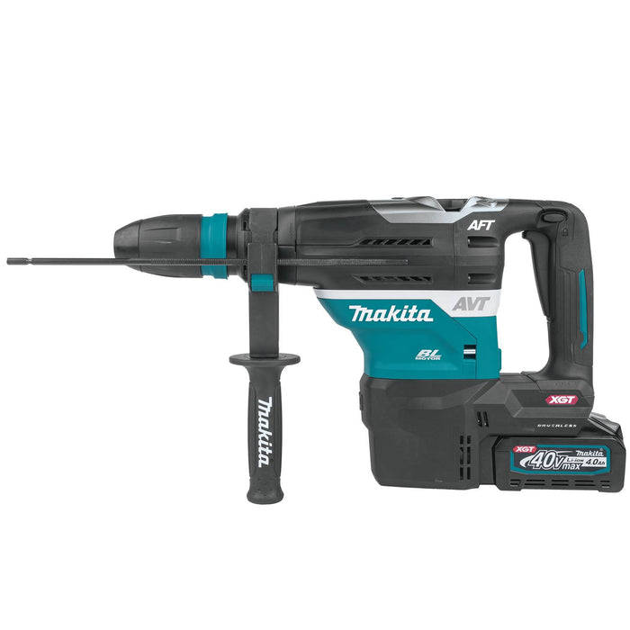 Makita (GRH05M1-R) 40V max XGT® Brushless 1-9/16" SDS-MAX AVT® Rotary Hammer Kit, AFT®, AWS® Capable, case, with one battery (4.0Ah) (Factory Reconditioned)