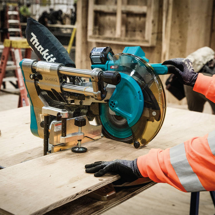 Makita (GSL03SM1-R) 40V max XGT® Brushless Cordless 10" Dual‑Bevel Sliding Compound Miter Saw Kit, AWS® Capable (4.0Ah) (Factory Reconditioned)