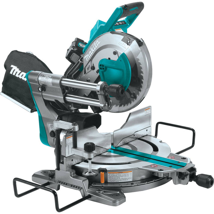 Makita (GSL03SM1-R) 40V max XGT® Brushless Cordless 10" Dual‑Bevel Sliding Compound Miter Saw Kit, AWS® Capable (4.0Ah) (Factory Reconditioned)