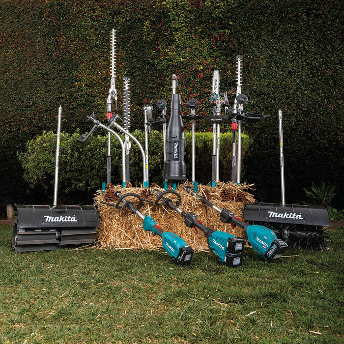 Makita (XUX02SM1X2-R) 18V LXT BL PowerHead Kit w/ StringTrimmer, HedgeTrimmer