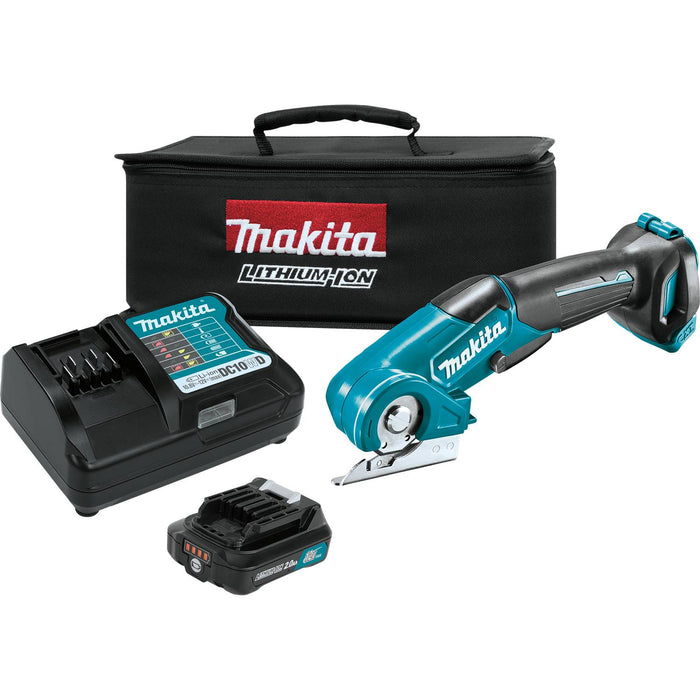 Makita (PC01R3-R) 12V max CXT®  Multi-Cutter Kit, bag, with one battery (2.0Ah) (Factory Reconditioned)