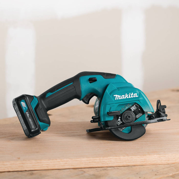 Makita (SH02R1-R) 12V max CXT®  3-3/8" Circular Saw Kit (2.0Ah) (Factory Reconditioned)