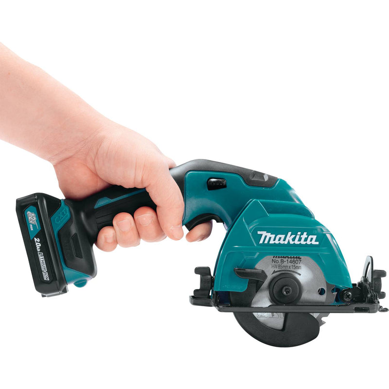 Makita (SH02R1-R) 12V max CXT® 3-3/8" Circular Saw Kit (2.0Ah) (Factory Reconditioned)