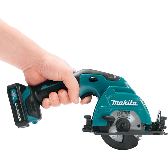 Makita (SH02R1-R) 12V max CXT®  3-3/8" Circular Saw Kit (2.0Ah) (Factory Reconditioned)