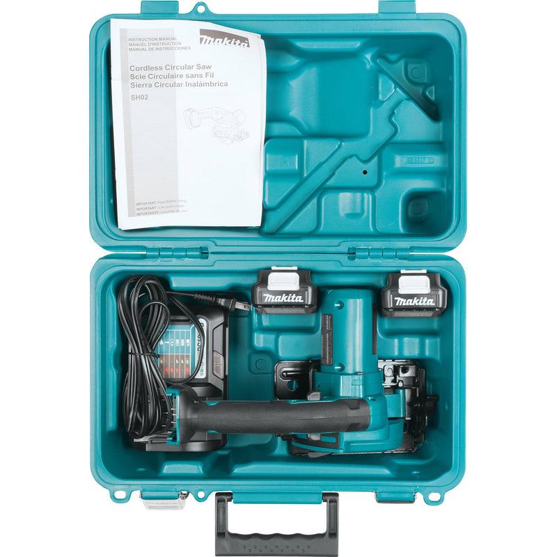 Makita (SH02R1-R) 12V max CXT® 3-3/8" Circular Saw Kit (2.0Ah) (Factory Reconditioned)