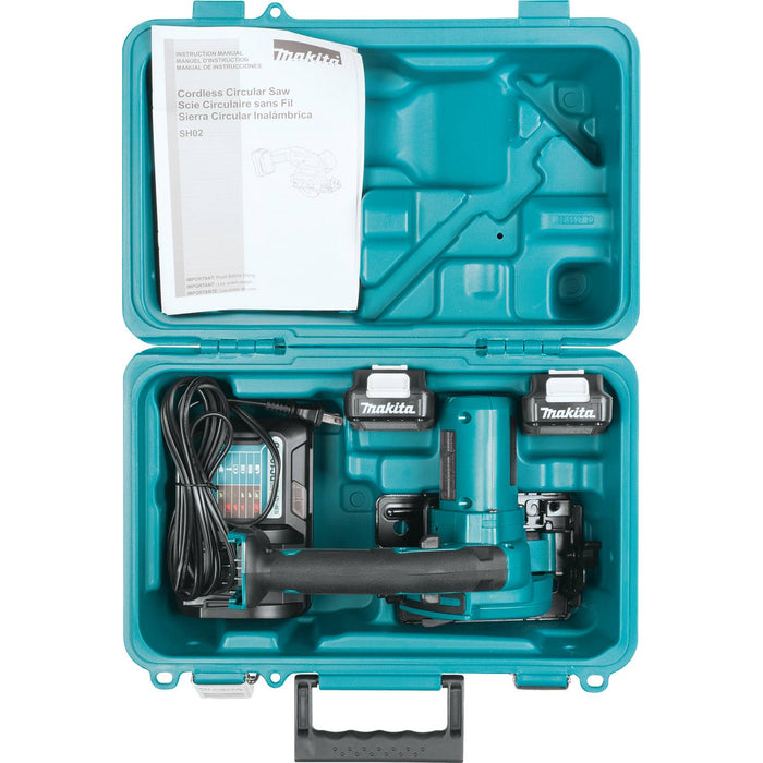 Makita (SH02R1-R) 12V max CXT®  3-3/8" Circular Saw Kit (2.0Ah) (Factory Reconditioned)