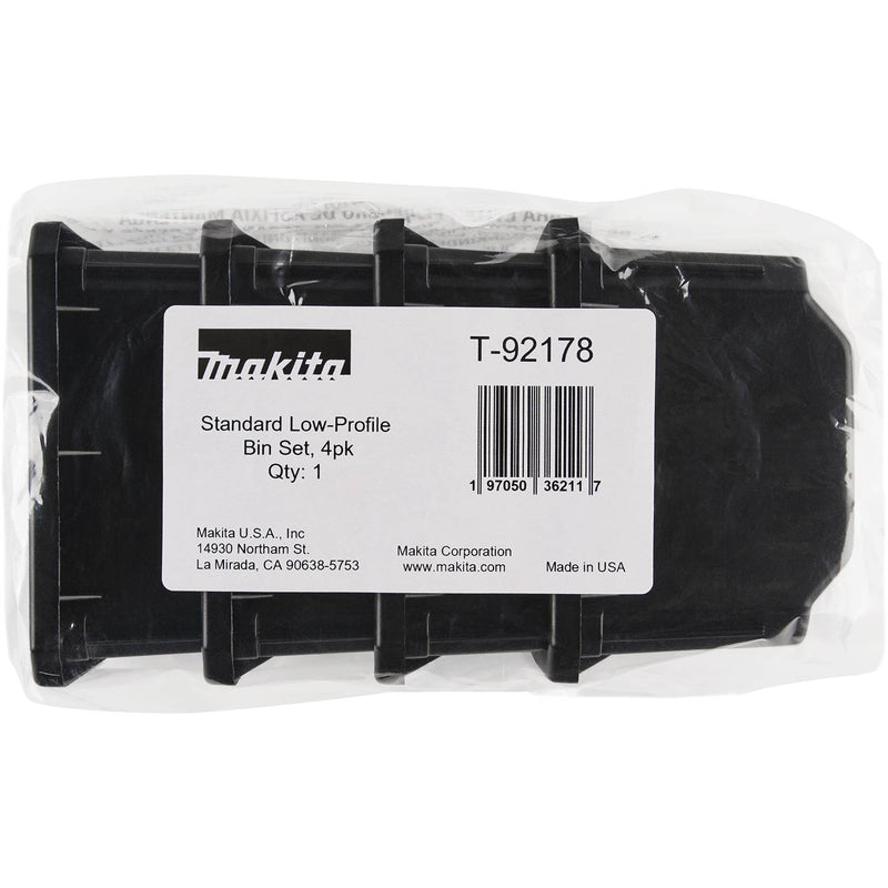 Makita (T-92178) MAKTRAK™ Organizer Bin Set, Low-Profile Standard, 4/Pk