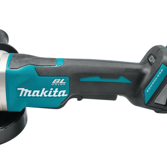 Makita (XAG11Z) 18V LXT® Brushless 4-1/2” / 5" Paddle Switch Cut-Off/Angle Grinder, electric brake, lock-off, no lock-on (Tool Only)