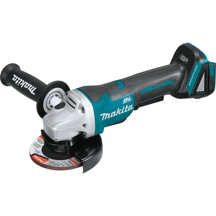 Makita (XAG11Z) 18V LXT® Brushless 4-1/2” / 5" Paddle Switch Cut-Off/Angle Grinder, electric brake, lock-off, no lock-on (Tool Only)