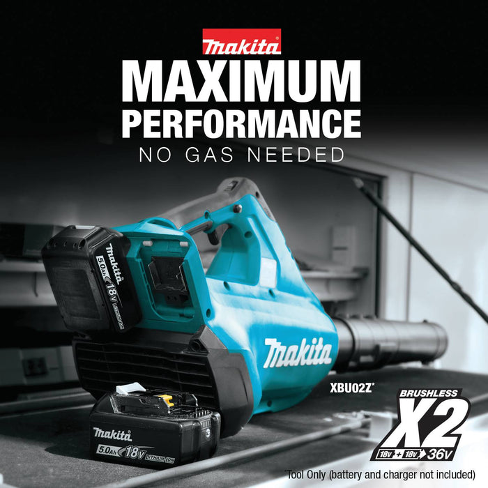 Makita (XBU02Z) 36V (18V X2) LXT® Brushless Blower (Tool Only)