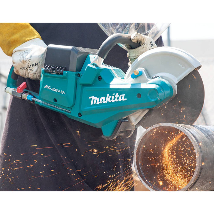 Makita (XEC01PT1-R) 36V (18V X2) LXT® Brushless 9" Power Cutter Kit, cut-off wheel, lock-off (Bare Tool) (Factory Reconditioned)