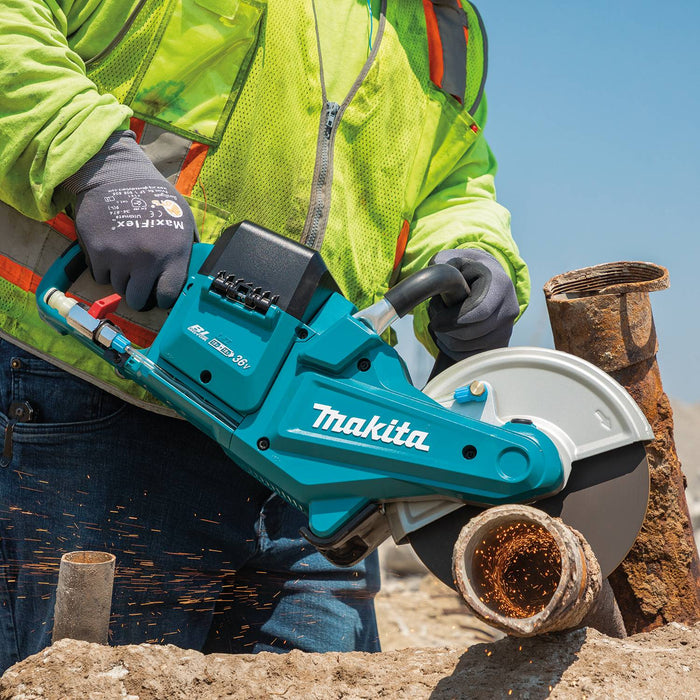 Makita (XEC01PT1-R) 36V (18V X2) LXT® Brushless 9" Power Cutter Kit, cut-off wheel, lock-off (Bare Tool) (Factory Reconditioned)