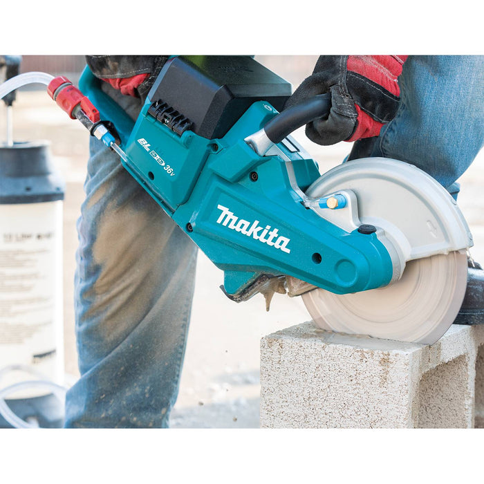 Makita (XEC01PT1-R) 36V (18V X2) LXT® Brushless 9" Power Cutter Kit, cut-off wheel, lock-off (Bare Tool) (Factory Reconditioned)