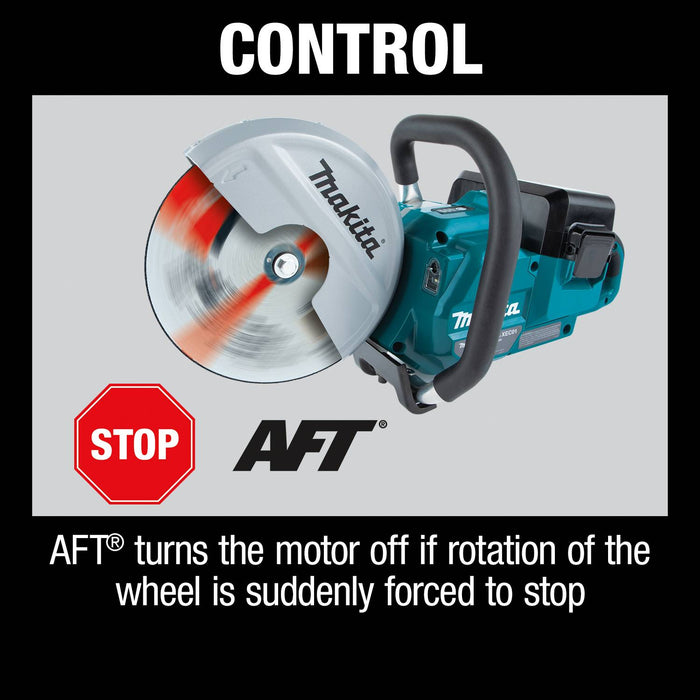 Makita (XEC01PT1-R) 36V (18V X2) LXT® Brushless 9" Power Cutter Kit, cut-off wheel, lock-off (Bare Tool) (Factory Reconditioned)