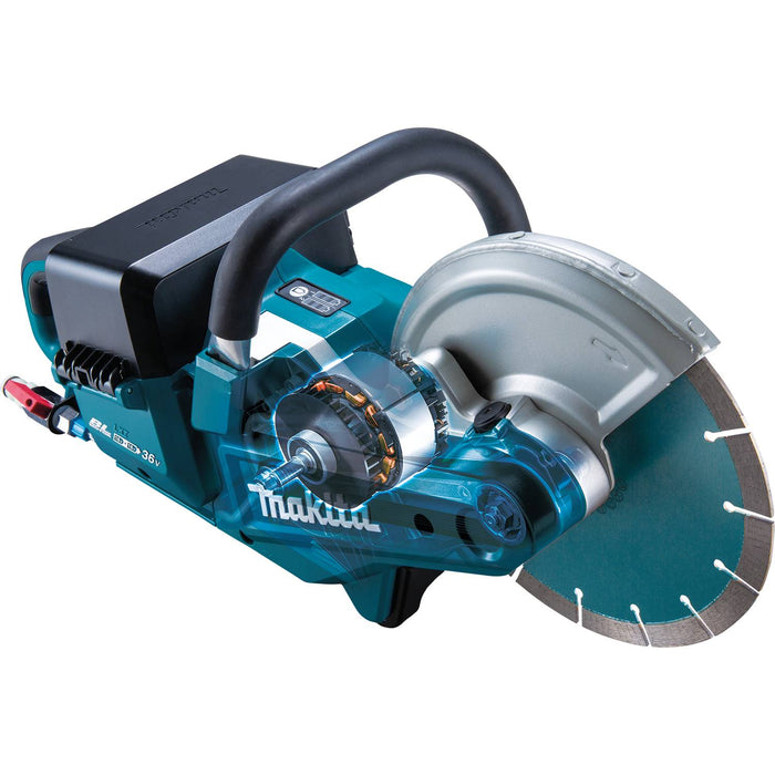 Makita (XEC01PT1-R) 36V (18V X2) LXT® Brushless 9" Power Cutter Kit, cut-off wheel, lock-off (Bare Tool) (Factory Reconditioned)