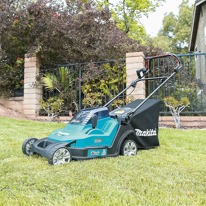 Makita (XML05PT-R) 36V (18V X2) LXT® 17" Residential Lawn Mower Kit, dual port charger (5.0Ah) (Factory Reconditioned)