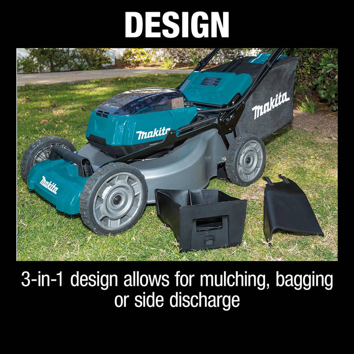 Makita (XML08PT1-R ) 36V (18V X2) LXT® Brushless 21" Self-Propelled Commercial Lawn Mower Kit, 4 ea. BL1850B battery, dual port charger (5.0Ah)