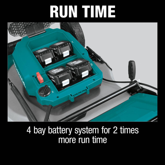 Makita (XML08PT1-R ) 36V (18V X2) LXT® Brushless 21" Self-Propelled Commercial Lawn Mower Kit, 4 ea. BL1850B battery, dual port charger (5.0Ah)