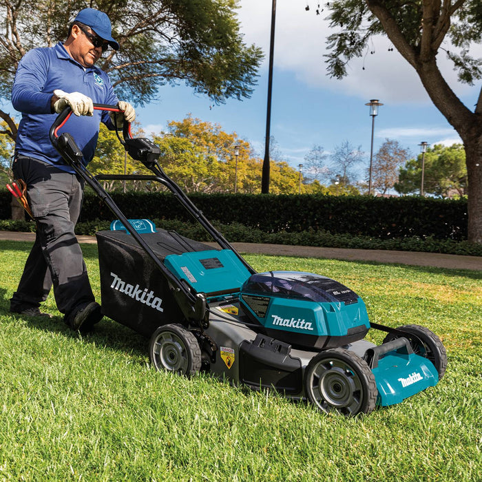 Makita (XML08PT1-R ) 36V (18V X2) LXT® Brushless 21" Self-Propelled Commercial Lawn Mower Kit, 4 ea. BL1850B battery, dual port charger (5.0Ah)