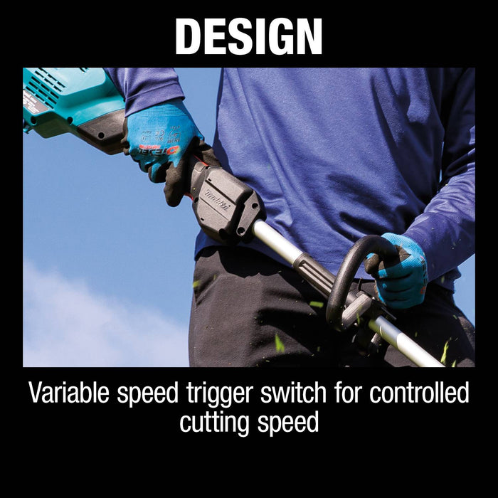 Makita (XRU18PT) 36V (18V X2) LXT® Brushless String Trimmer Kit, dual port charger (5.0Ah)