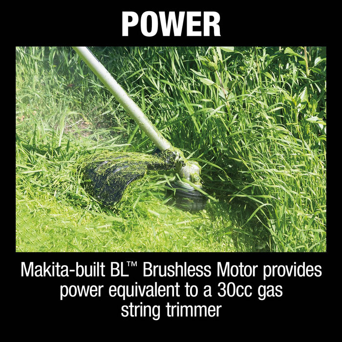 Makita (XRU18PT) 36V (18V X2) LXT® Brushless String Trimmer Kit, dual port charger (5.0Ah)