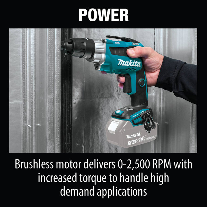 Makita (XSF05Z) 18V LXT® Brushless 2,500 RPM Screwdriver (Tool Only)