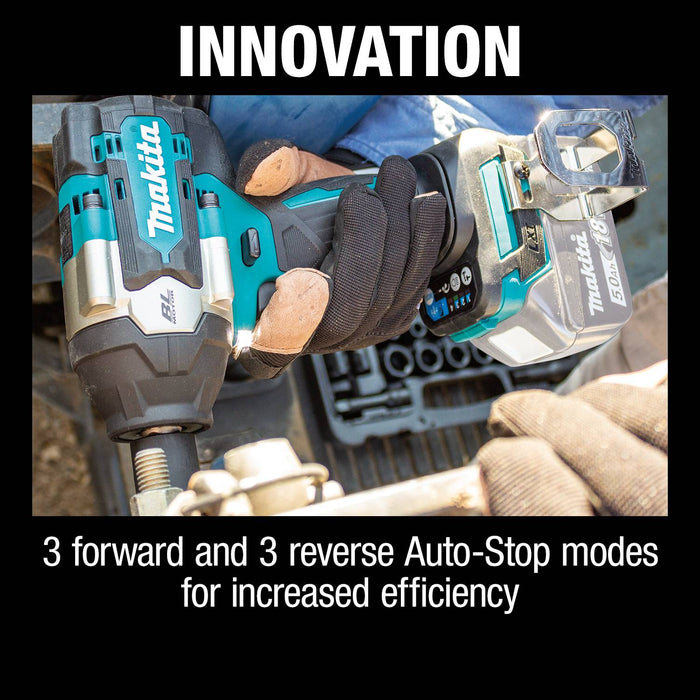 Makita (XWT18Z-R) 18V LXT® Brushless 4-Speed Mid-Torque 1/2" Sq. Drive Impact Wrench w/ Detent Anvil, (Tool Only) (Factory Reconditioned)