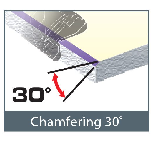 Tajima (TBK180-V30) Drywall Chamfer PLANE 30°