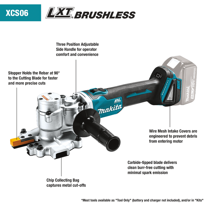 Makita (XCS06T1) 18V LXT® Steel Rod Flush-Cutter Kit (5.0Ah)