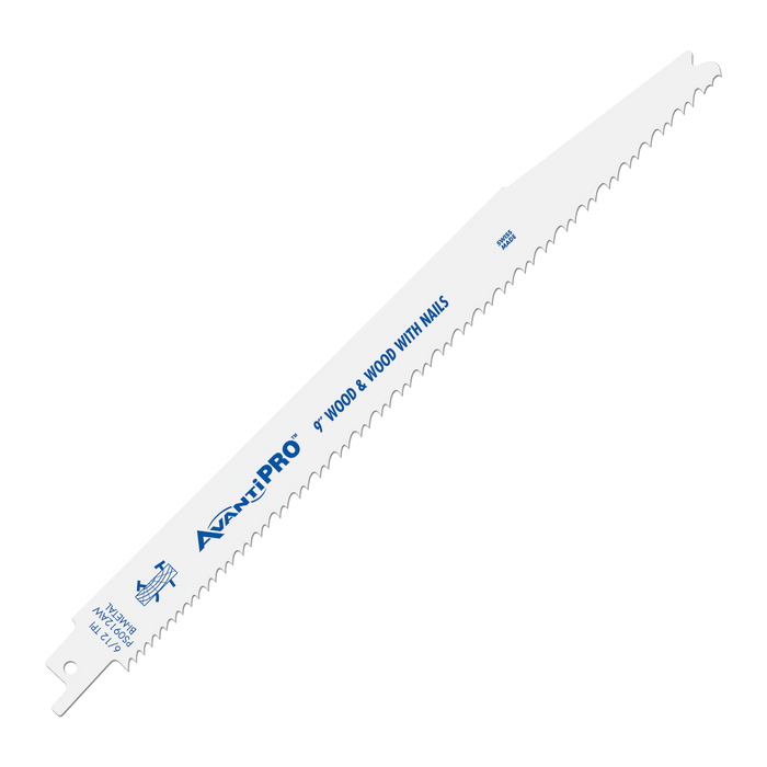 AvantiPRO (PS0912AW25) AvantiPro 9" 6/12 TPI BM Recip Blade (25 - Pack) - Pacific Power Tools