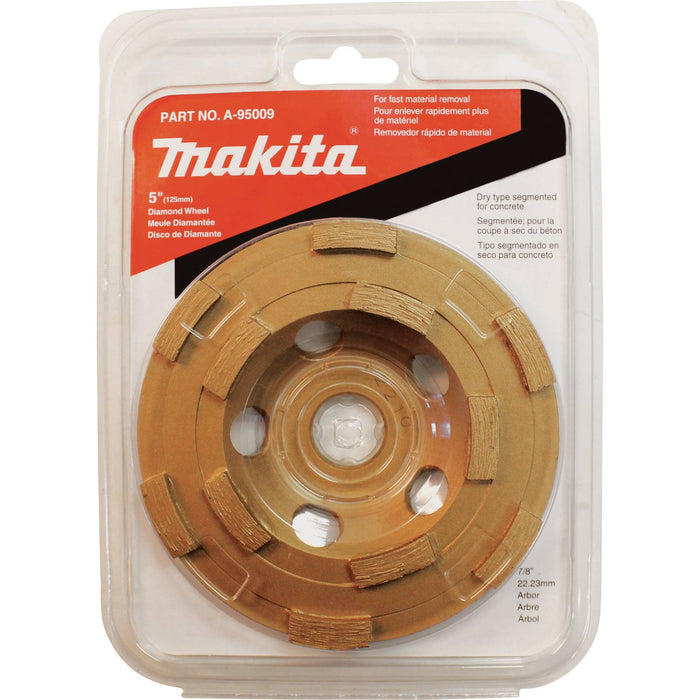 Makita (A-95009) 5" Diamond Cup Wheel, Segmented Rim