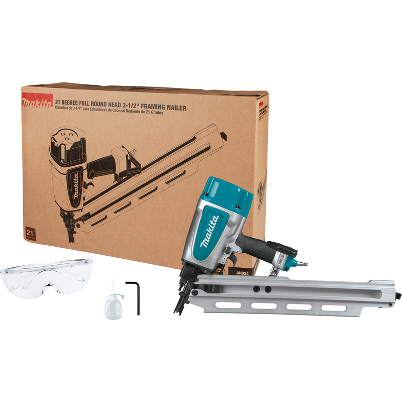 Makita (AN924) 21º Full Round Head 3-1/2" Framing Nailer