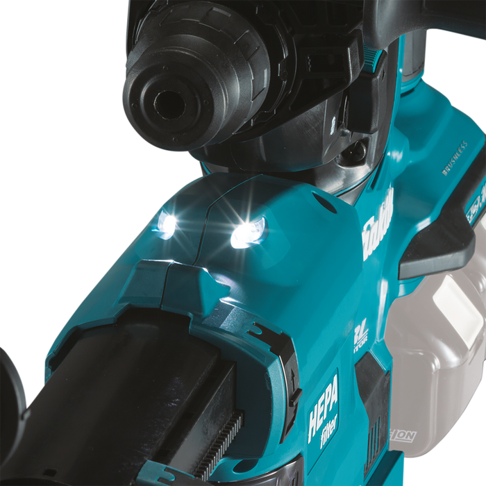 Makita (XRH10ZW) 36V (18V X2) LXT® Brushless 1‑1/8" SDS‑PLUS AVT® Rotary Hammer, w/ HEPA Dust Extractor, AFT®, AWS® Capable (Tool Only)