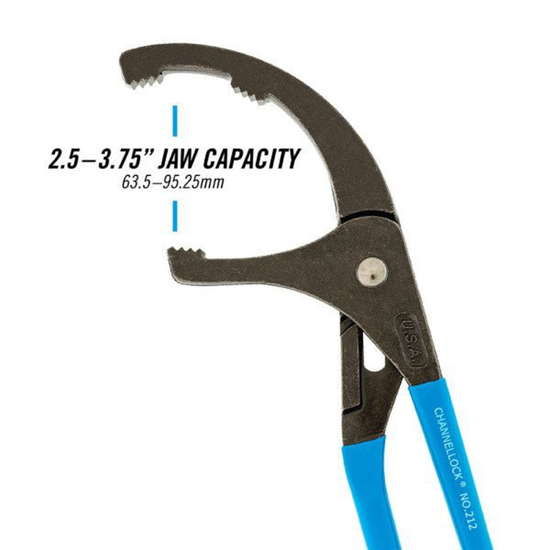 CHANNELLOCK 212 | 12-in. Oil Filter/PVC Pliers - Pacific Power Tools