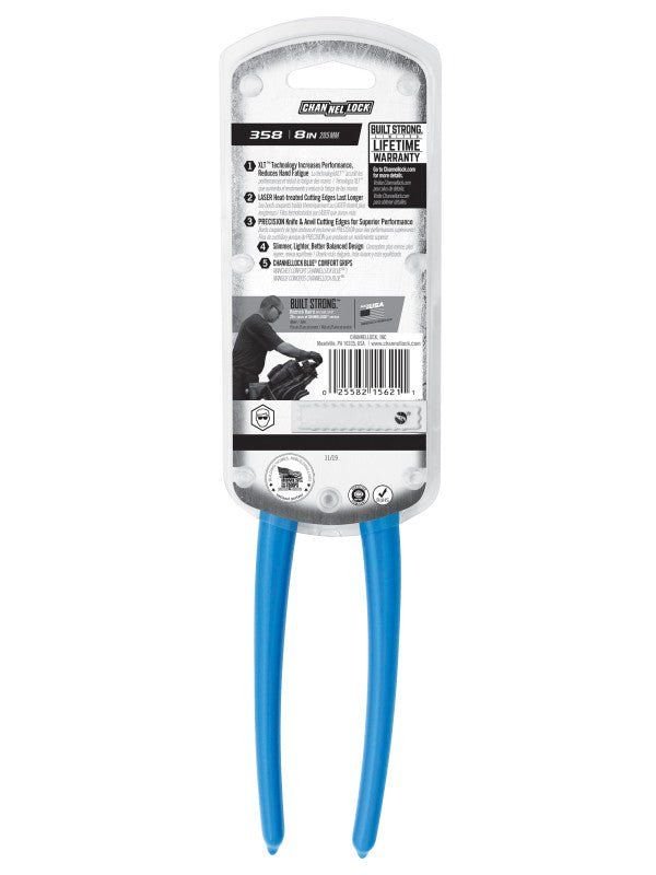 CHANNELLOCK 358 | 8-in. XLT™ End Cutting Pliers - Pacific Power Tools