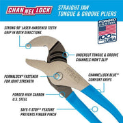 CHANNELLOCK 426 | 6.5-in. Straight Jaw Tongue & Groove Pliers - Pacific Power Tools