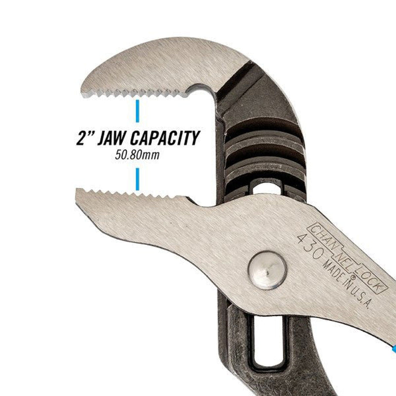 CHANNELLOCK 430 | 10-in. Straight Jaw Tongue & Groove Pliers - Pacific Power Tools