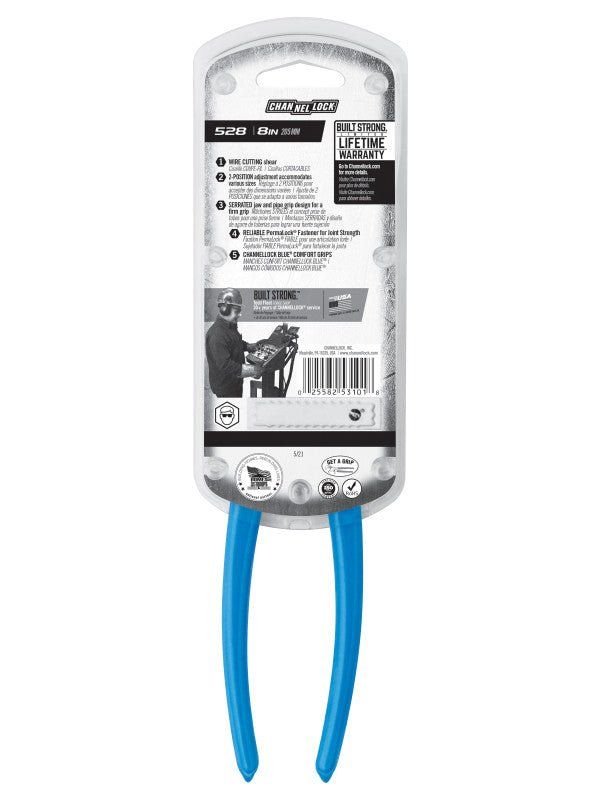 CHANNELLOCK 528 | 8-in. Slip Joint Pliers - Pacific Power Tools