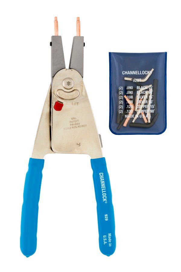 CHANNELLOCK 929 | 10-in. Convertible Retaining Ring Pliers - Pacific Power Tools