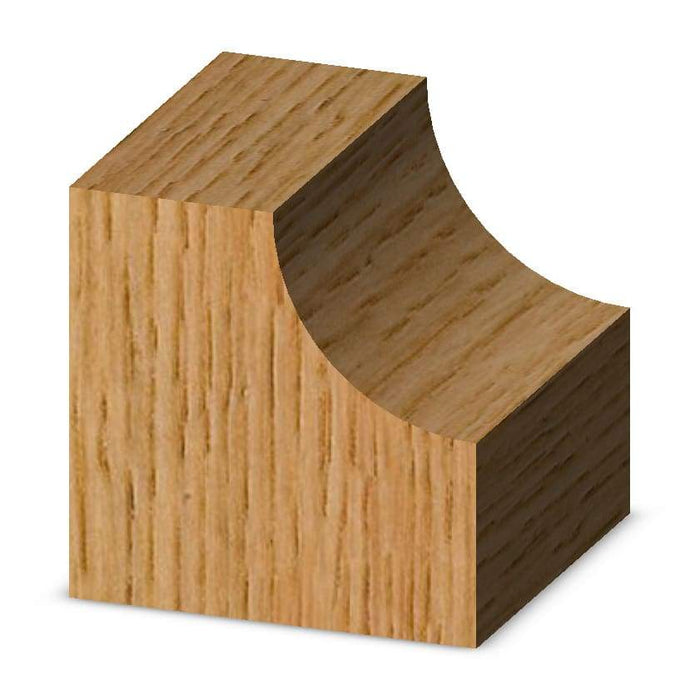 Whiteside (1801) 3/8R COVE BIT, 1 1/4LG DIA, 1/4SH