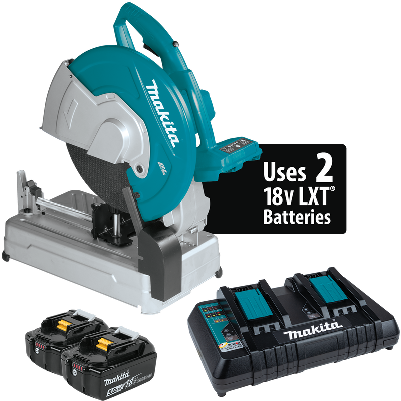 Makita (XWL01PT) 36V (18V X2) LXT® Brushless 14" Cut-Off Saw Kit (5.0Ah)
